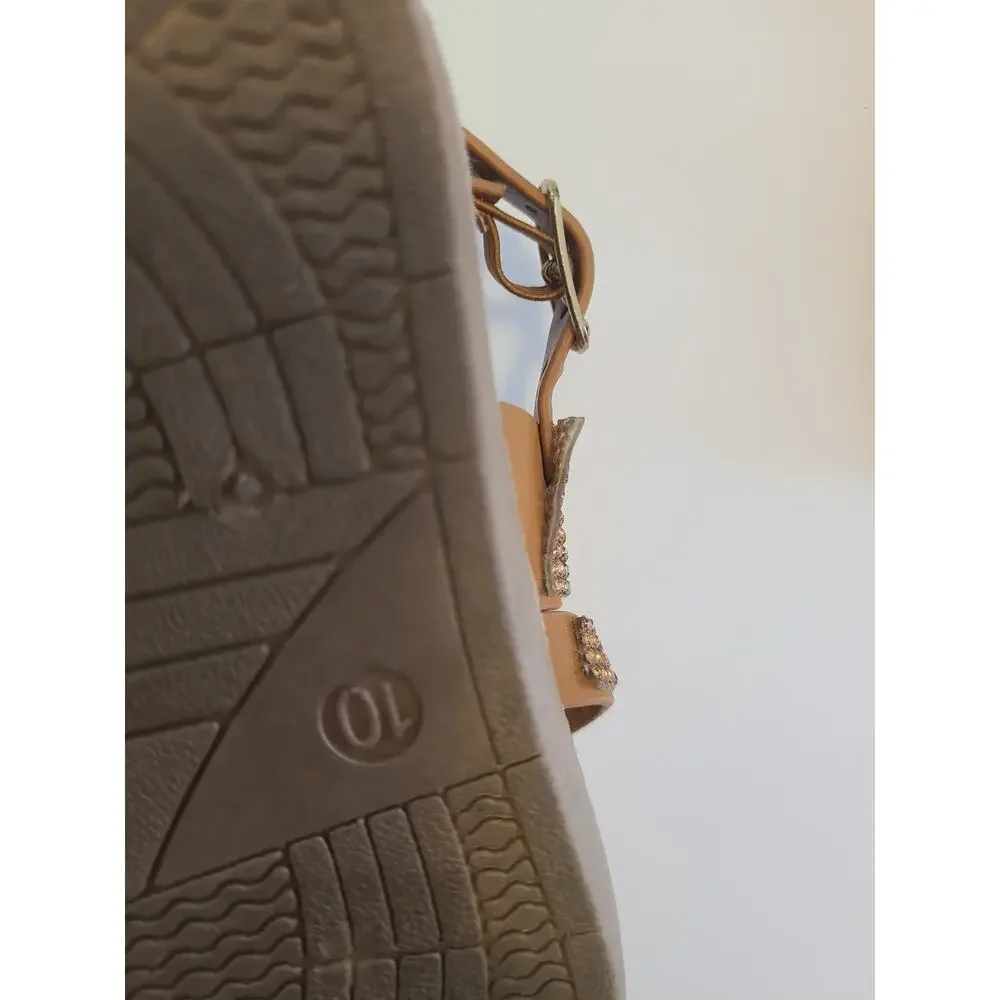 Adrienne Vittadini Kids Girls Sandals Size 10 Lot of 2 (Gold & Black Rhinestone)